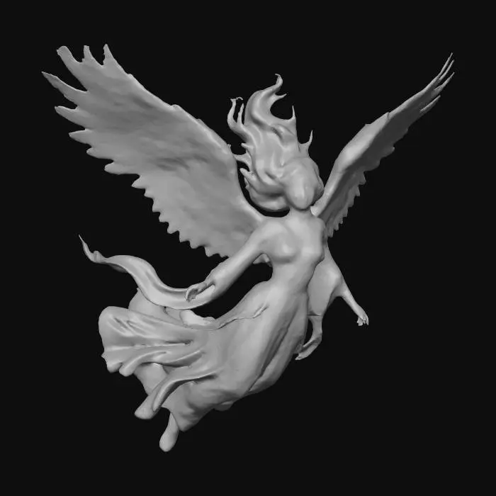 3D model for falling angel