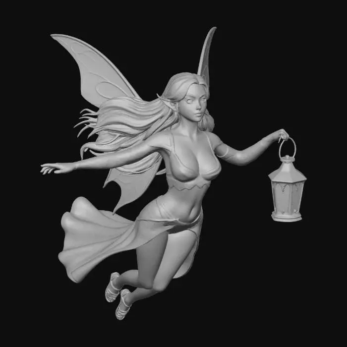 3D model for Forest Fairy Lantern Keeper