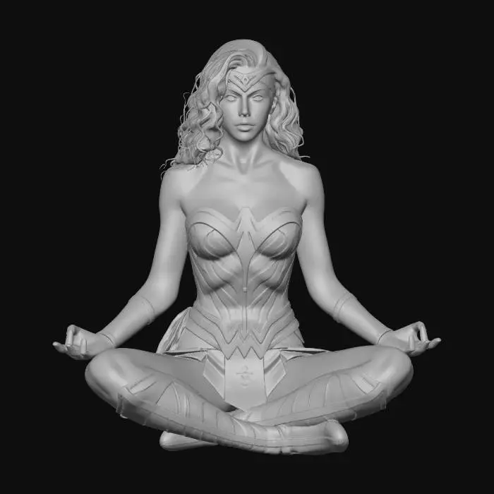 3D model for Pamela as wonder woman