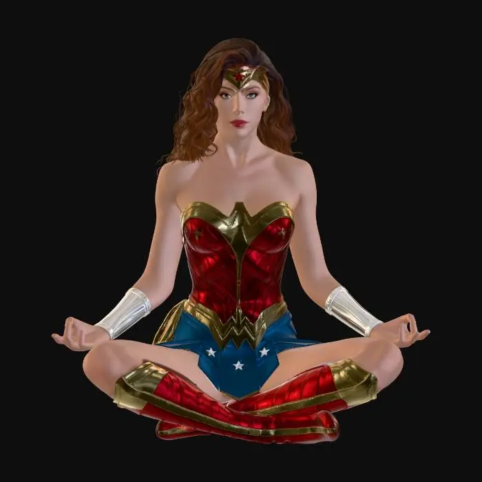 3D model for Pamela as wonder woman
