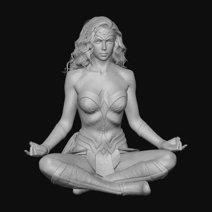 3D model for Pamela as wonder woman