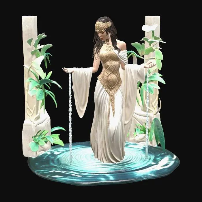 3D model for Gilded Goddess of the Water Garden