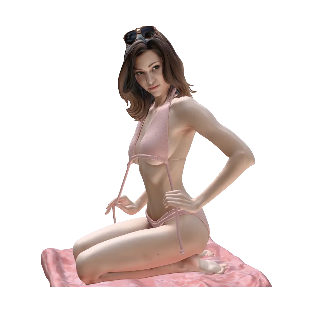 Pamy - Goldenhour 3D model, vytvořený pomocí AI