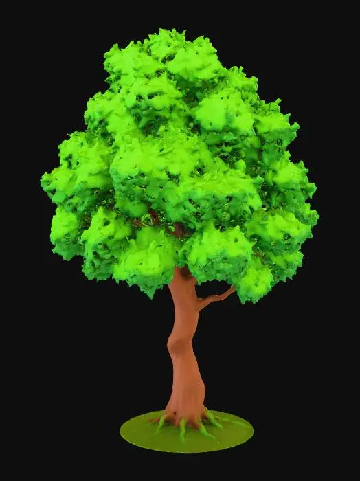 3D model for a bushy tree
