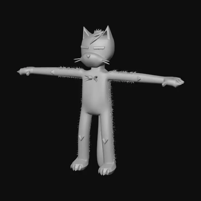 3D model for Mint T-Pose