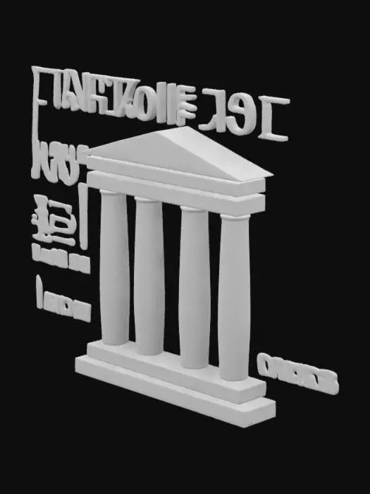 3D model for Internet Archive Logo