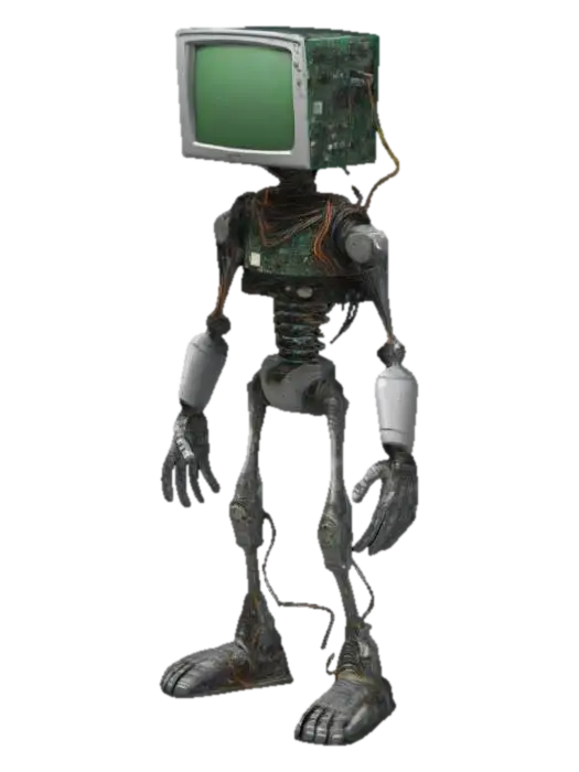 3D-модель 3D rig of a character made from electronic waste. The character should have a head… - 3dmodel, сгенерированная ИИ