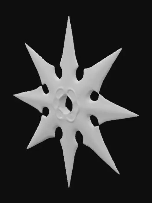 3D model for estrella ninja de 3-4 puntas