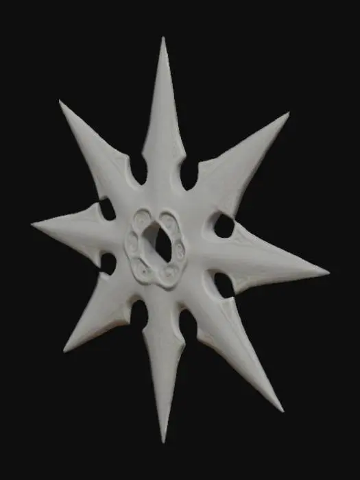 3D model for estrella ninja de 3-4 puntas
