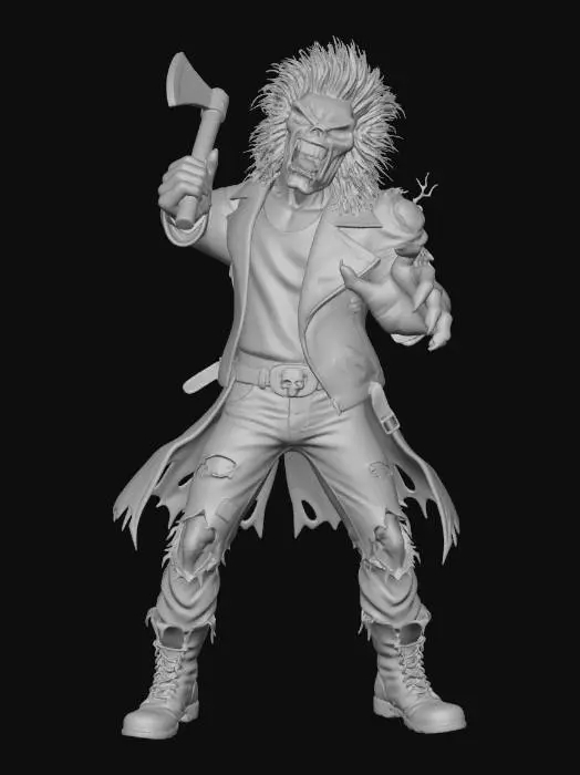 3D model for Eddie The Head with an axe - Iron Maiden