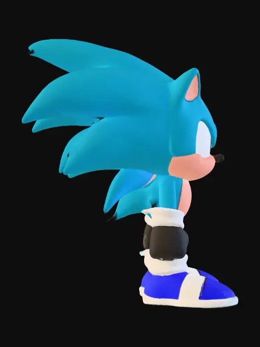 3D model for BlueBlur the Hedgehog