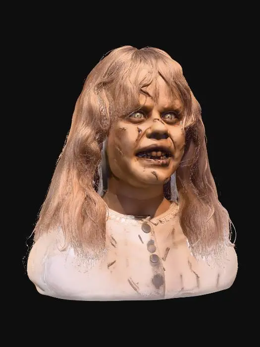 3D model for Grinning Zombie Girl