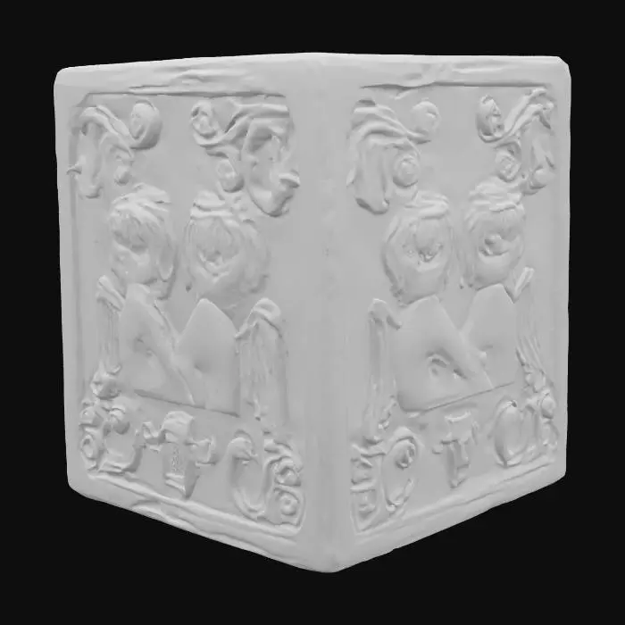 3D model for Golden Cherub Box