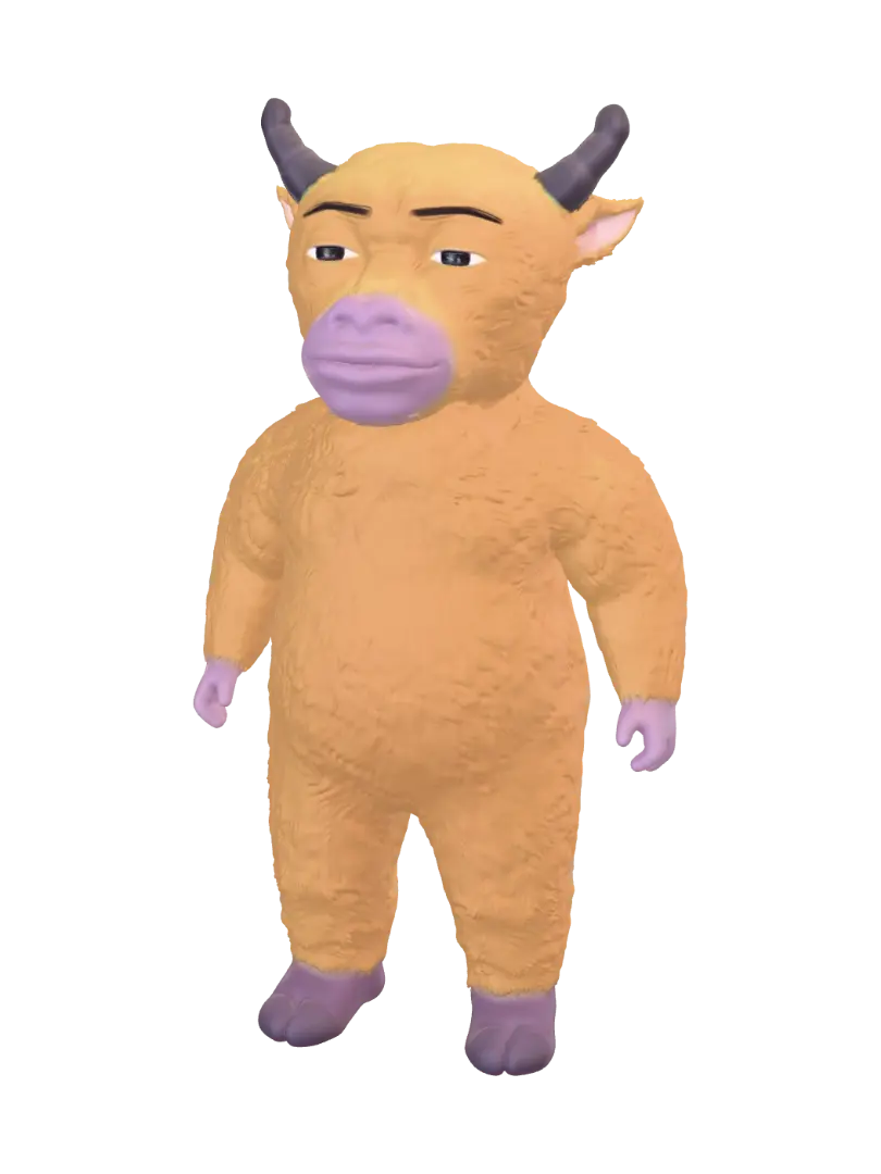 Niu Lai - Goldenhour 3D model, vytvořený pomocí AI
