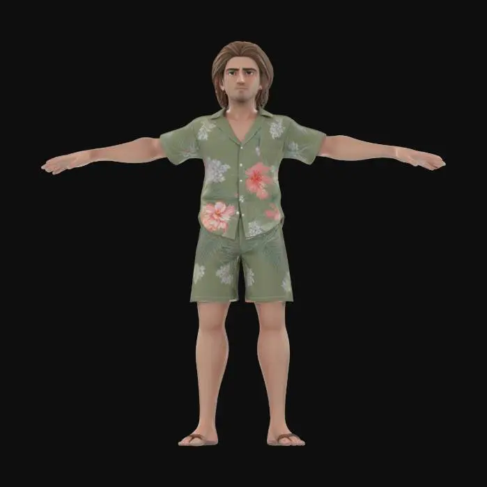 3D model for Beach Day Stance