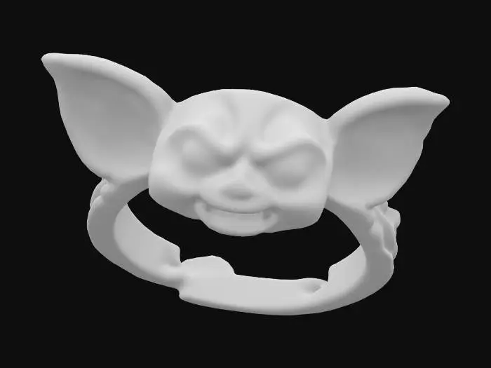 3D model for ring ,bague gremlins
