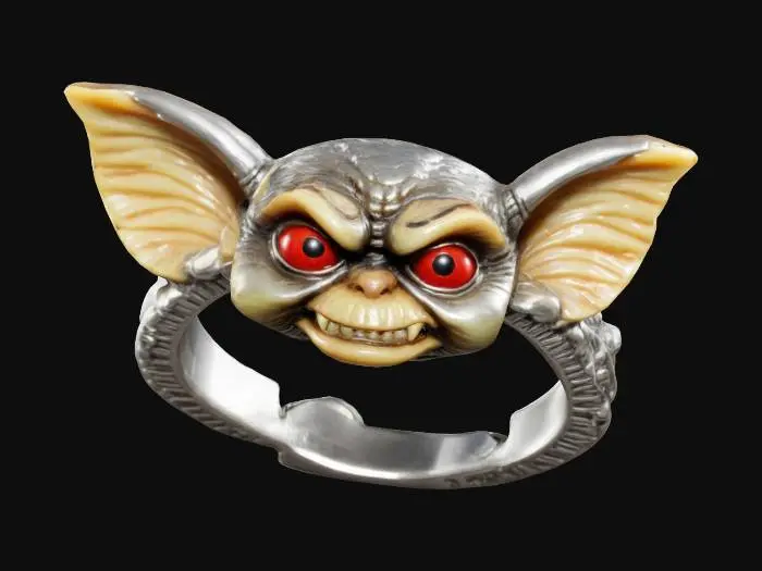 3D model for ring ,bague gremlins
