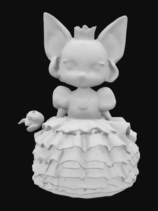 3D model for Princess Purrington