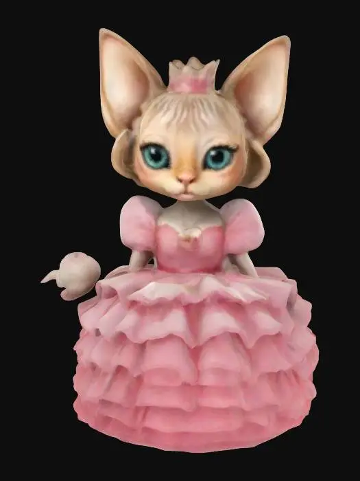 3D model for Princess Purrington
