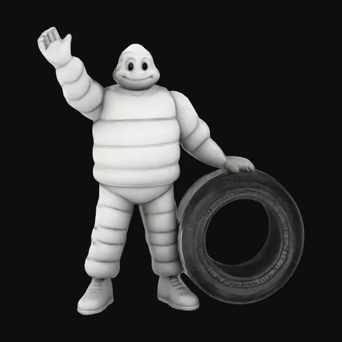 3D model for Tire Mascot