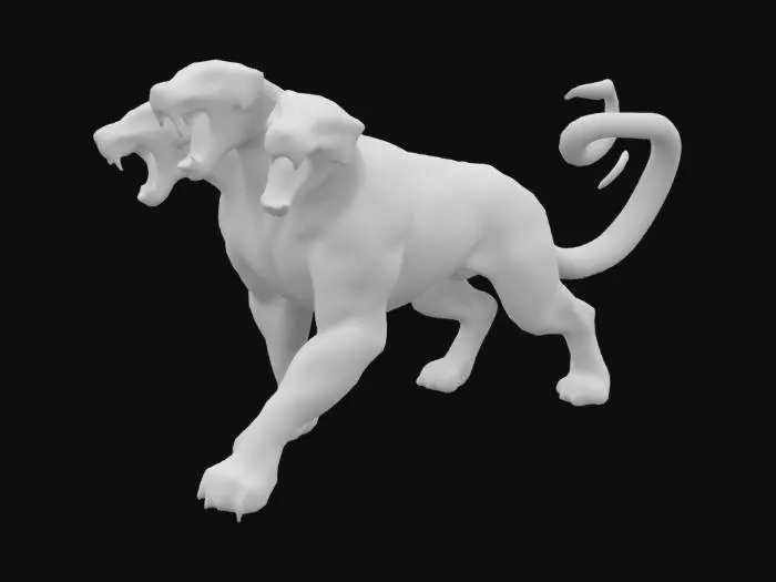 3D model for Cerberus in the Underworld
