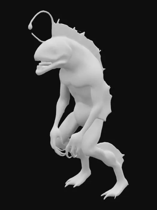 3D model for Alien Anglerfish Warrior