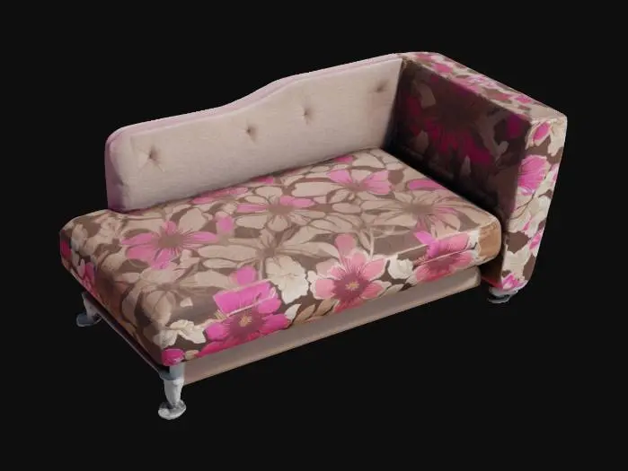3D model for Floral Sofa Corner