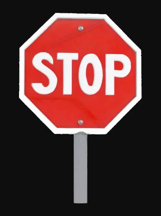 3D model for дорожний знак зупинка без проъзду заборонена
