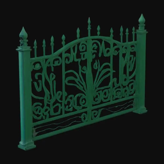 3D model for залізний забор з сеткі