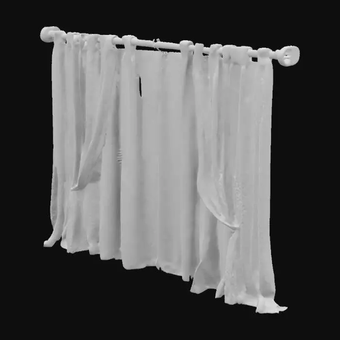 3D model for білі штори