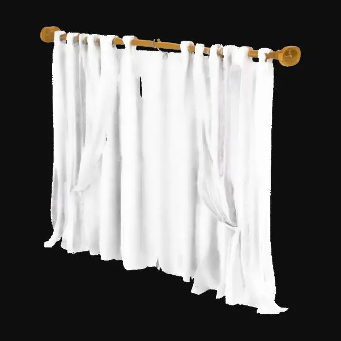 3D model for білі штори