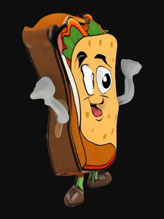 3D model for Happy Wrap Character