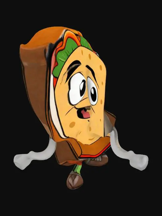 3D model for Happy Wrap Character