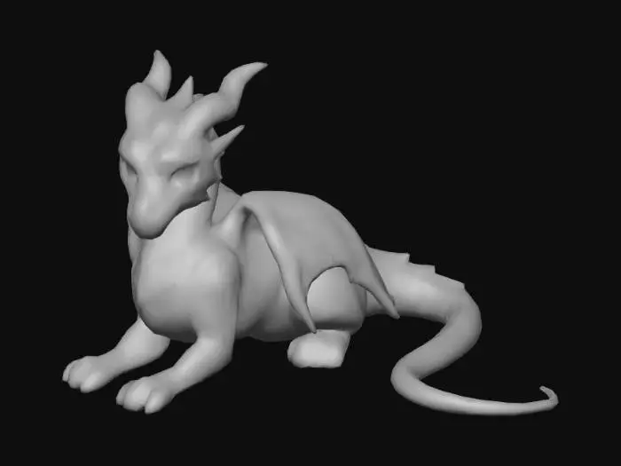3D model for Ebony Ember Dragon