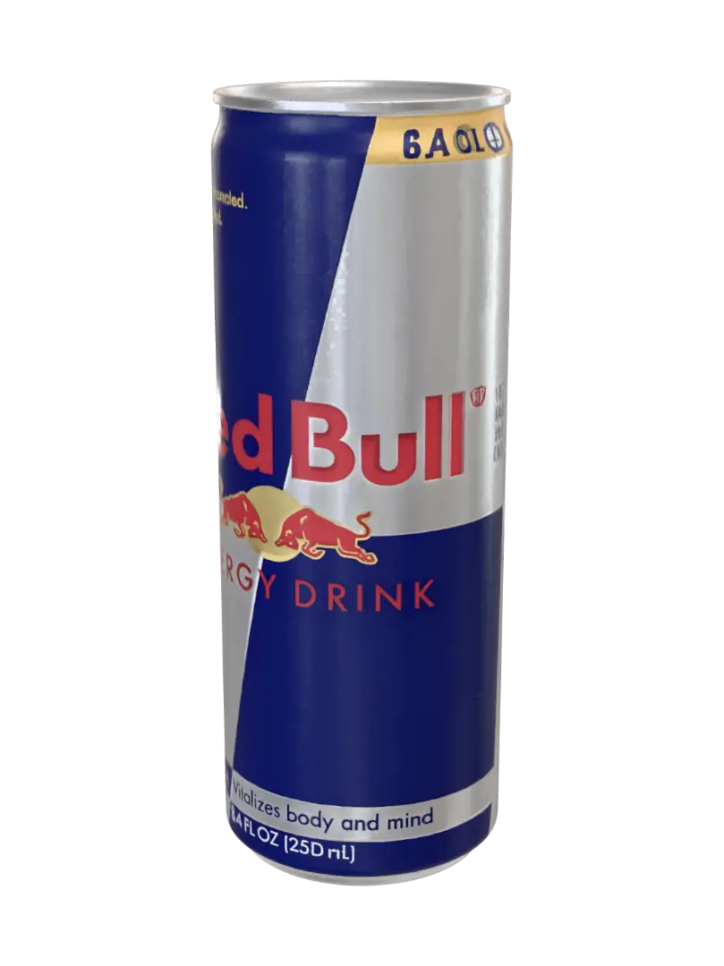 Red Bull - Sleek 3D model, vytvořený pomocí AI