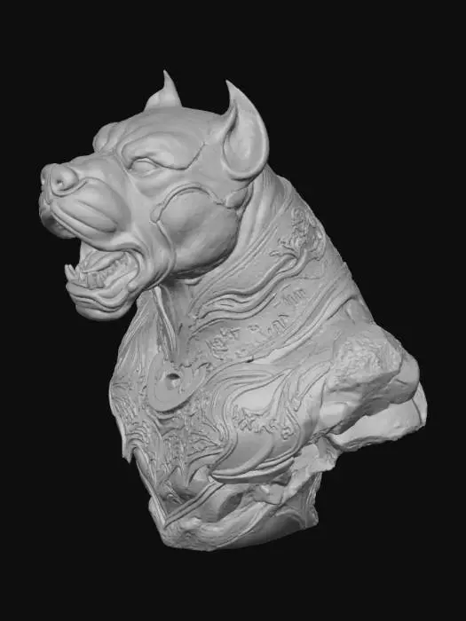 3D model for Pitbull Bust
