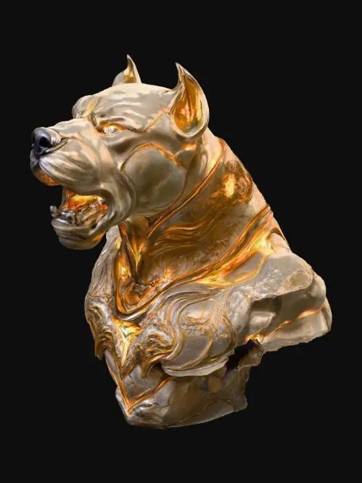 3D model for Pitbull Bust