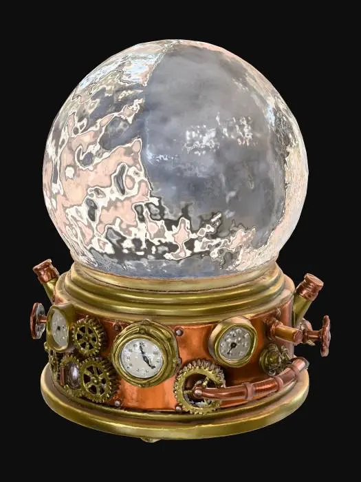 3D model for Steampunk Snowglobe Creation, #Christmas2025#
