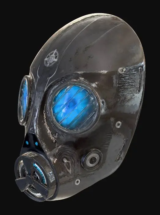 3D model for vector_gasmask_from_resident_evil