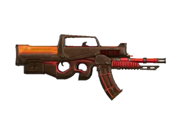 Crimson Pulse Rifle - Guns 3D model, vytvořený pomocí AI