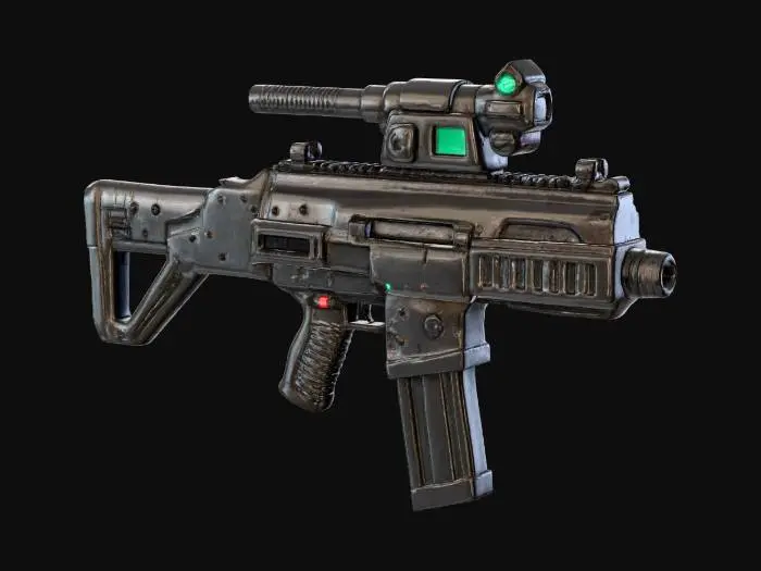 3D model for Futuristic Blaster Mk1