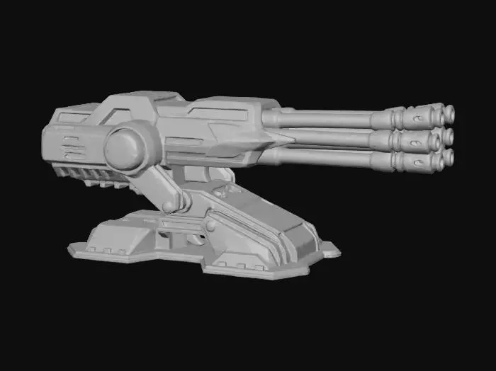 3D model for Laser Turret Cannon
