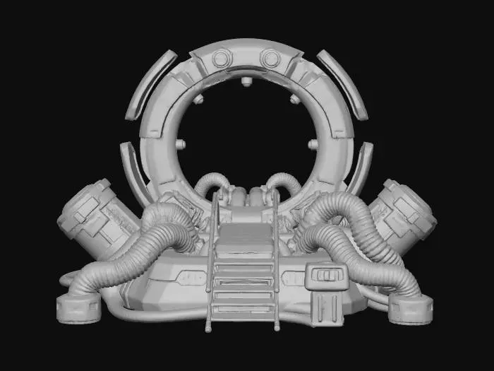 3D model for Futuristic StarGate Dimensinal Portal
