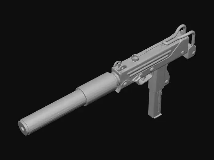 3D model for Silenced Uzi Vector