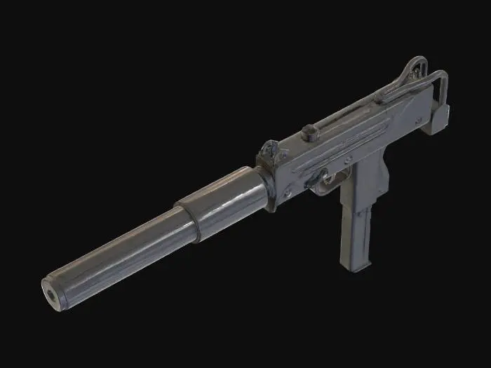 3D model for Silenced Uzi Vector