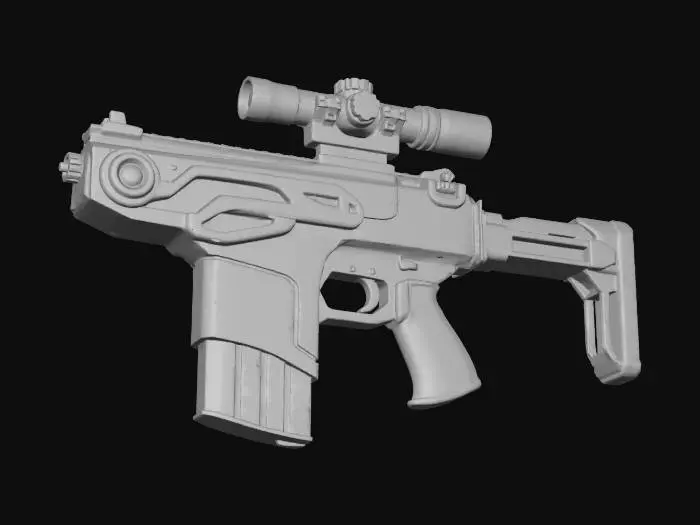 3D model for Pulse Rifle XTC-DUALITY