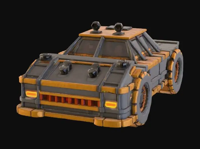 3D model for Armored Racer