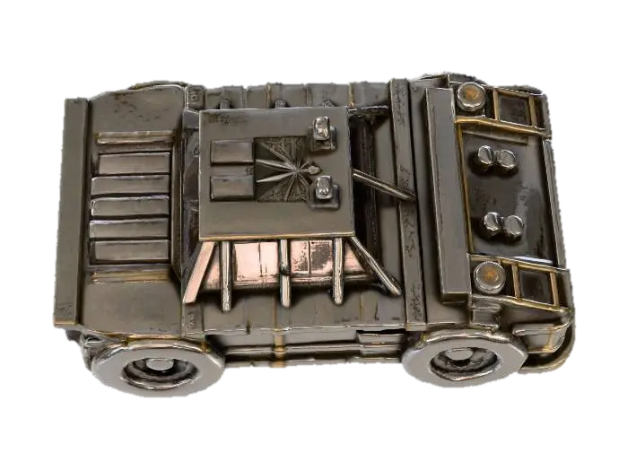 Armored Racer - Racecar 3D model, vytvořený pomocí AI