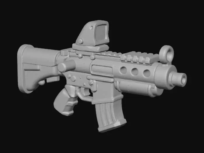3D model for Colorful Cartoon Rifle
