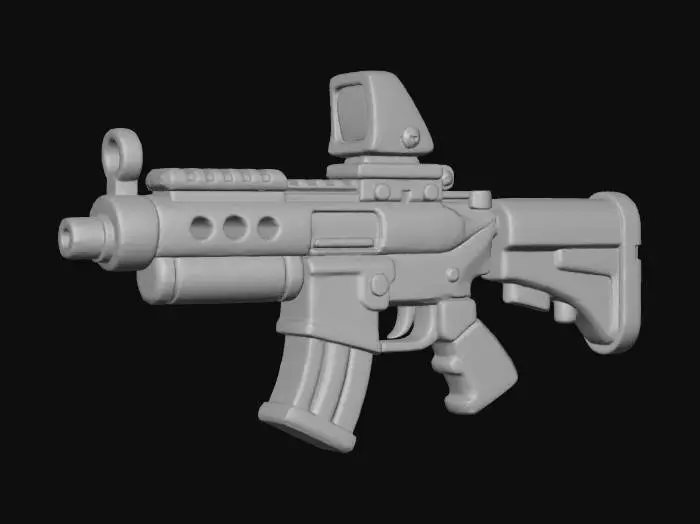 3D model for Colorful Cartoon Rifle